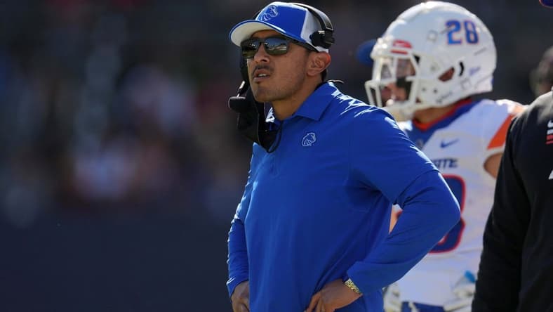 Boise State Broncos head coach Andy Avalos was the position coach of Greg Grimes in 2012.