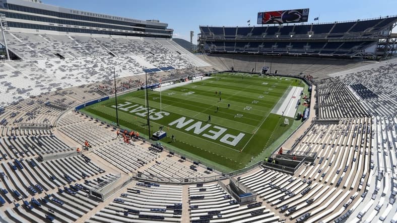 Sep 11, 2021; University Park, Pennsylvania, USA; A general view of Beaver Stadium prior to the game between the Ball State Cardinals and the Penn State Nittany Lions at Beaver Stadium. Mandatory Credit: Matthew OHaren-USA TODAY Sports