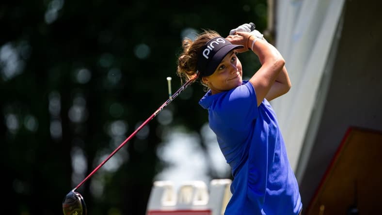 Amanda Doherty tees off during the first round of the Meijer LPGA Classic Thursday, June 16, 2022, at Blythefield Country Club in Belmont Michigan.

Meijer Lpga Classic 2022 31