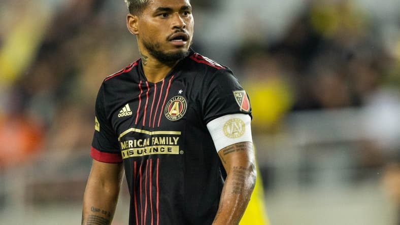 Aug 21, 2022; Columbus, Ohio, USA; Atlanta United forward Josef Martinez (7) in the second half against the Columbus Crew at Lower.com Field. Mandatory Credit: Trevor Ruszkowski-USA TODAY Sports