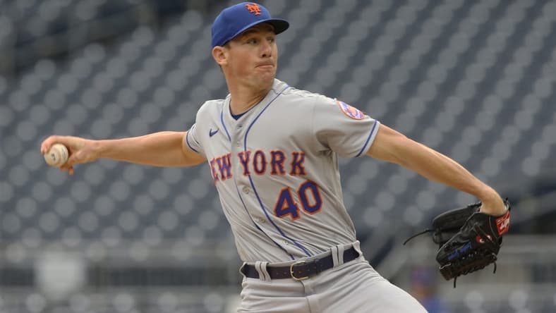 Sep 7, 2022; Pittsburgh, Pennsylvania, USA; New York Mets starting pitcher Chris Bassitt (40) delivers a pitch against the Pittsburgh Pirates during the first inning at PNC Park. Mandatory Credit: Charles LeClaire-USA TODAY Sports