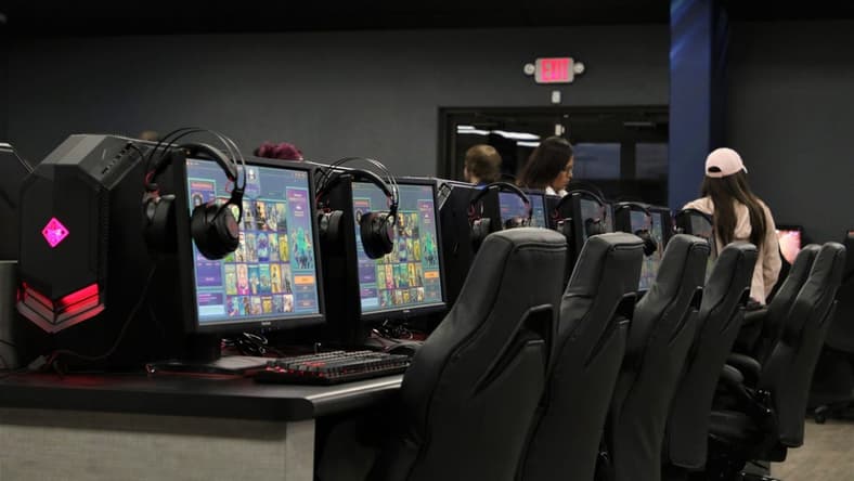 A view of the high-speed gaming computers at Nemesis 5 Esports in Farmington on Nov. 20, 2019.
FMN Nemesis 1122