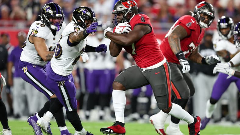 baltimore ravens at tampa bay buccaneers: leonard fournette