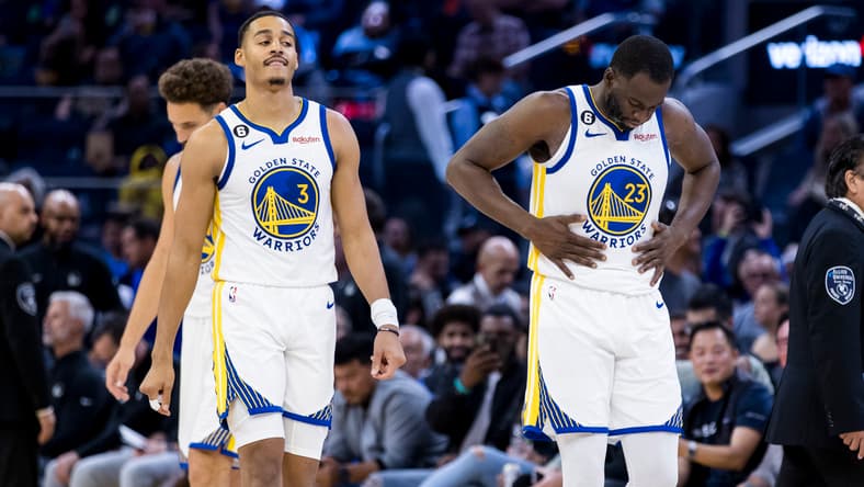 jordan poole, draymond green