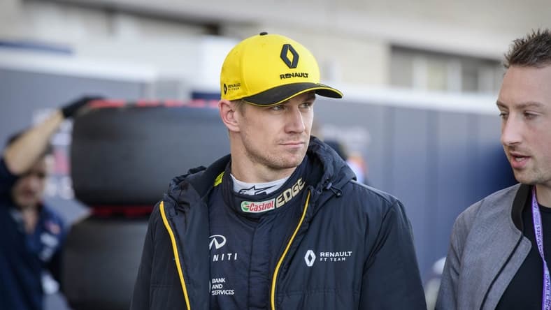 Nov 2, 2019; Austin, TX, USA; Renault driver Nico Hulkenberg of Germany during qualifying for the United States Grand Prix at Circuit of the Americas. Mandatory Credit: Jerome Miron-USA TODAY Sports