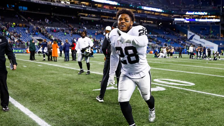 Las Vegas Raiders running back Josh jacobs
