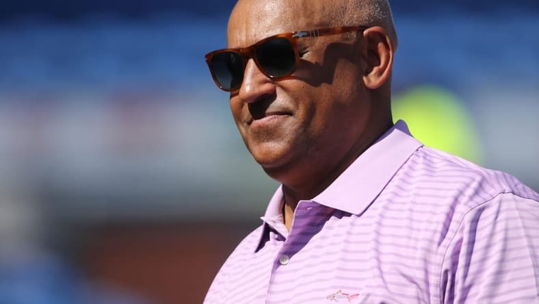 Omar Minaya, is shown as the Mets practice, Saturday, March 2, 2019.
Mets Spring Training