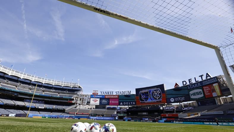 May 1, 2022; New York, New York, USA; General view of Yankee Stadium before a game between New York City FC and the San Jose Earthquakes. Mandatory Credit: Vincent Carchietta-USA TODAY Sports