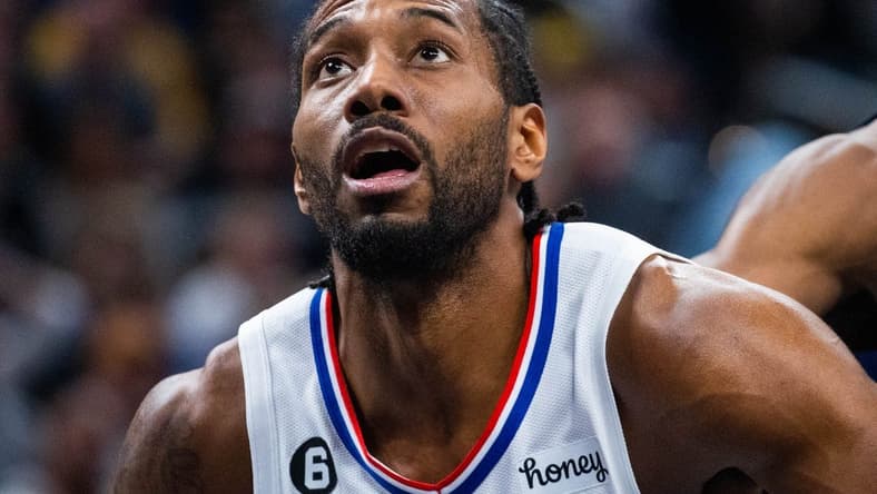 Dec 31, 2022; Indianapolis, Indiana, USA; LA Clippers forward Kawhi Leonard (2) in the second half against the Indiana Pacers at Gainbridge Fieldhouse. Mandatory Credit: Trevor Ruszkowski-USA TODAY Sports