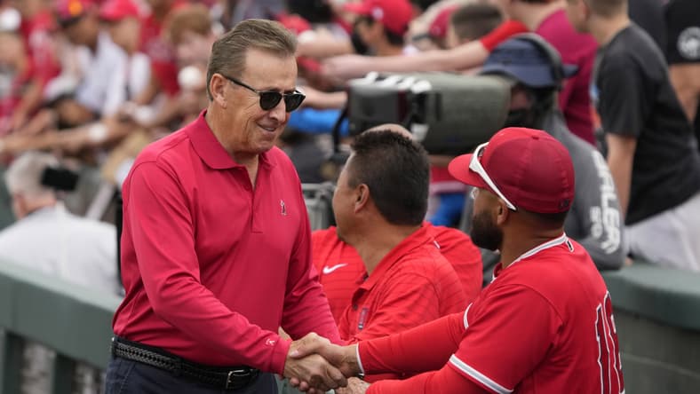 MLB: Spring Training-Oakland Athletics at Los Angeles Angels