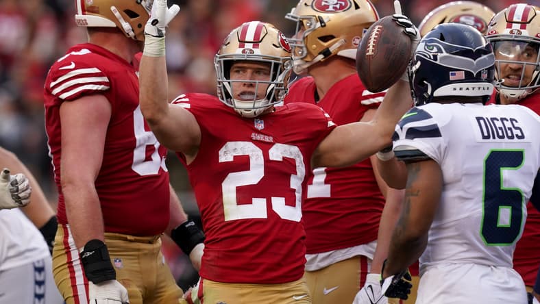 nfl championship sunday player rankings: christian mccaffrey