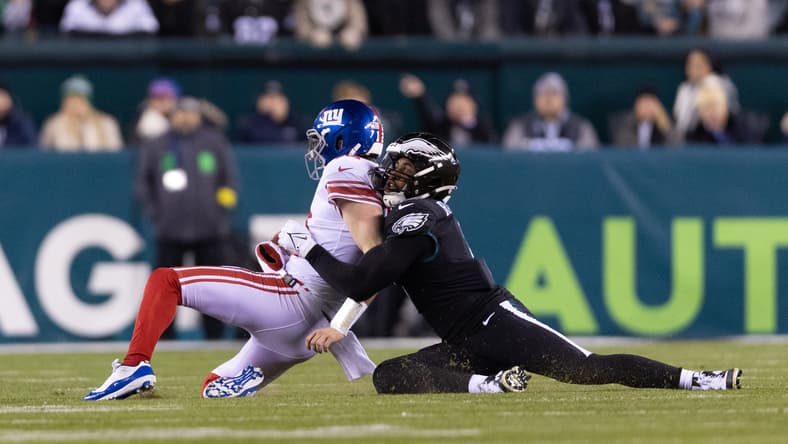 nfl divisional playoffs: philadelphia eagles' haason reddick