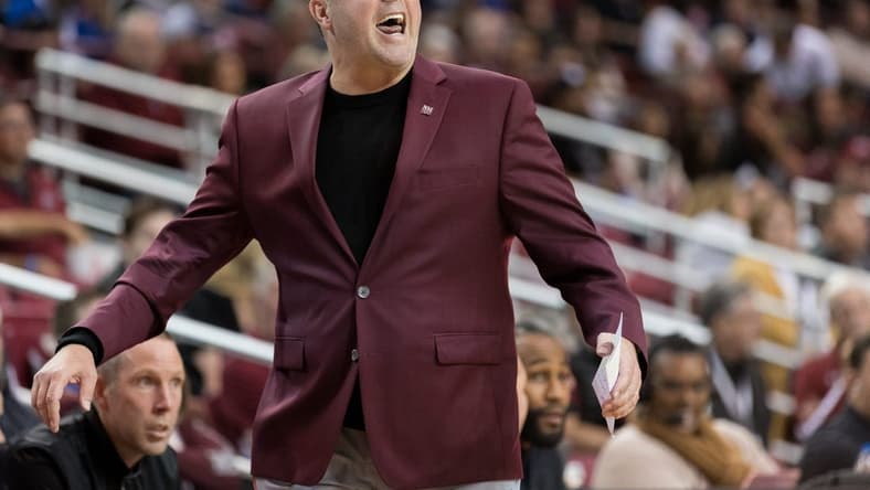 NMSU head basketball coach Greg Heiar reacts at a game against UTEP on Wednesday, Nov. 30, 2022, at the Pan American Center in Las Cruces, New Mexico.
Utep Men S Basketball Vs Nmsu At The Pan American Center