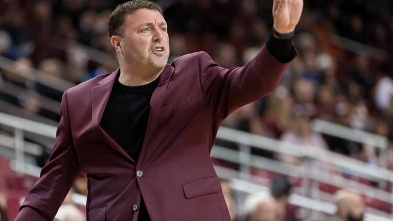 NMSU head basketball coach Greg Heiar reacts at a game against UTEP on Wednesday, Nov. 30, 2022, at the Pan American Center in Las Cruces, New Mexico.
Utep Men S Basketball Vs Nmsu At The Pan American Center