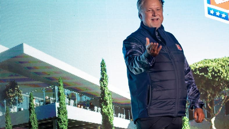Michael Andretti, chairman and CEO of Andretti Autosport, speaks during the groundbreaking event for the new Andretti Global motorsports headquarters facility Tuesday, Dec. 6, 2022 in Fishers.

New Andretti Global Motorsports Headquarters Facility Will Be In Fishers