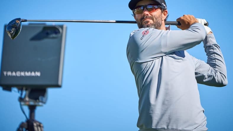 Adam Hadwin tees off on the third hole during round one of the WM Phoenix Open at TPC Scottsdale on Feb. 9, 2023.

Pga Wm Phoenix Open Round 1