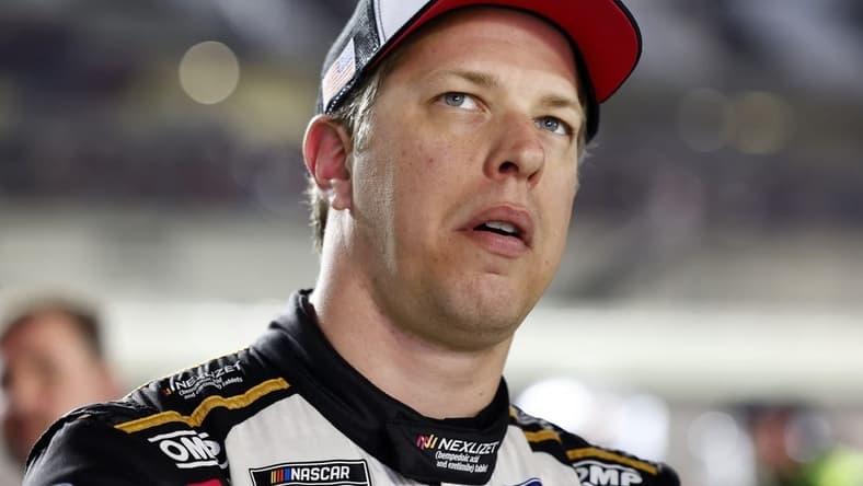 Feb 15, 2023; Daytona Beach, Florida, USA;NASCAR Cup Series driver Brad Keselowski (6) during qualifying at Daytona International Speedway. Mandatory Credit: Mike Dinovo-USA TODAY Sports