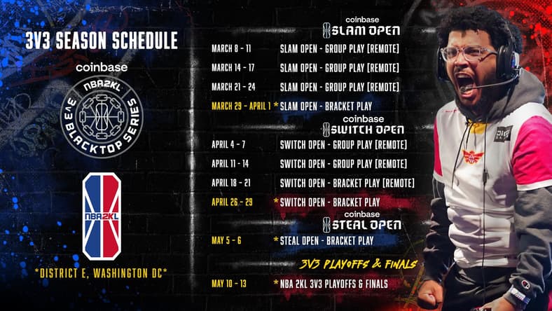 The NBA 2K League will hold the entire 2023 season at D.C.'s new District E venue.