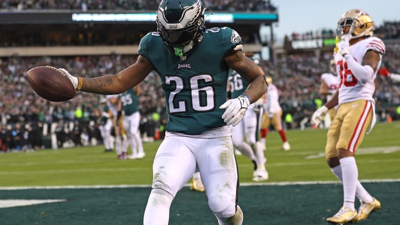 super bowl lvii: philadelphia eagles' miles sanders
