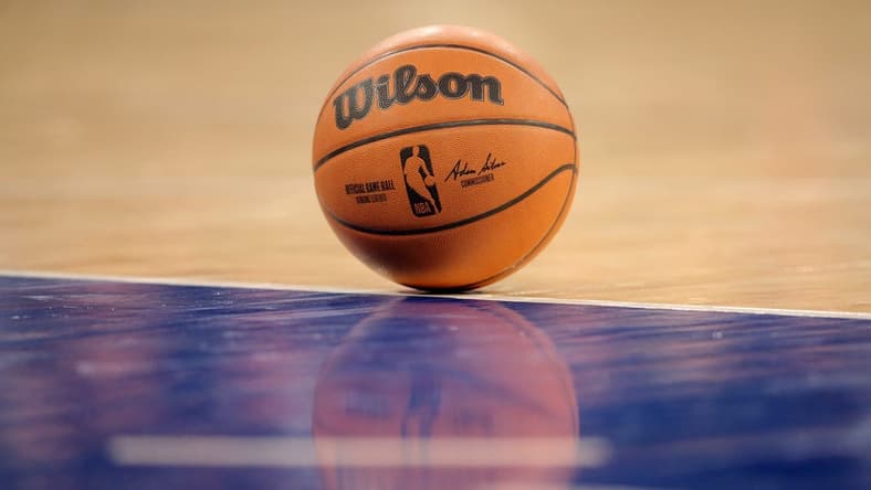 Jan 18, 2022; New York, New York, USA; A basketball sits on the foul line during a time out during the second quarter between the New York Knicks and the Minnesota Timberwolves at Madison Square Garden. Mandatory Credit: Brad Penner-USA TODAY Sports