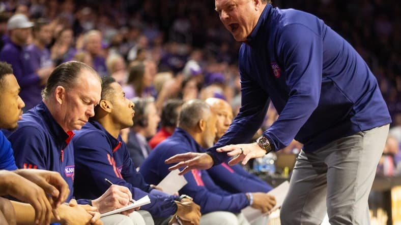 Kansas coach Bill Self yells to his team during last week's game at Kansas State.

Syndication The Topeka Capital Journal