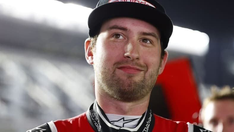 Feb 15, 2023; Daytona Beach, Florida, USA; NASCAR Cup Series driver Chase Briscoe (14) during qualifying at Daytona International Speedway. Mandatory Credit: Mike Dinovo-USA TODAY Sports