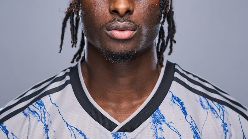 Feb 21, 2023; Montreal, Canada; FC Montreal Ousman Jabang poses for a 2023 MLS portrait. Mandatory Credit: MLS photos via USA TODAY Sports