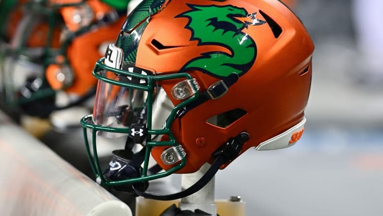 Feb 23, 2023; Seattle, WA, USA; The Seattle Sea Dragons helmet during the first half at Lumen Field. St. Louis defeated Seattle 20-18. Mandatory Credit: Steven Bisig-USA TODAY Sports