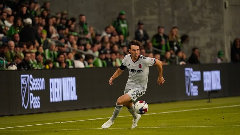 Feb 25, 2023; Austin, Texas, USA; View of the Apple TV+ LED boards during the match between Austin FC and St Louis CITY SC at Q2 Stadium. Mandatory Credit: Scott Wachter-USA TODAY Sports
