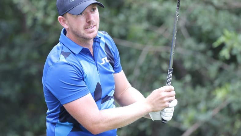 Mar 18, 2023; Palm Harbor, Florida, USA; Matt Wallace plays his shot from the 11th tee during the third round of the Valspar Championship golf tournament. Mandatory Credit: Reinhold Matay-USA TODAY Sports