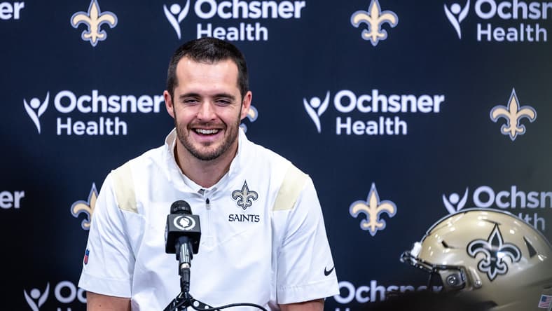 NFL: New Orleans Saints-Derek Carr Press Conference