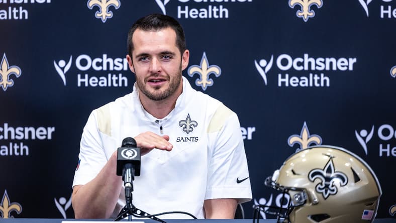 NFL: New Orleans Saints-Derek Carr Press Conference