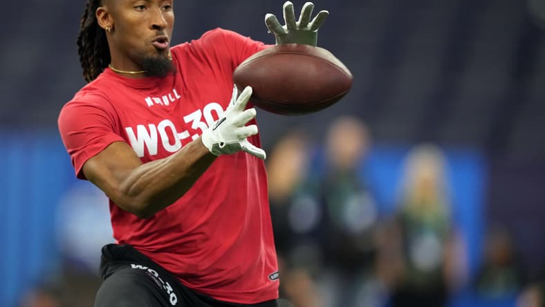 chicago bears mock draft, bears mock: quentin johnston