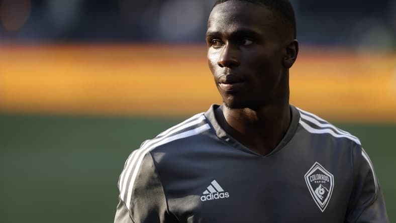 Jul 23, 2022; Seattle, Washington, USA; Colorado Rapids forward Dantouma Toure (37) walks to the locker room following warmups against the Seattle Sounders FC at Lumen Field. Mandatory Credit: Joe Nicholson-USA TODAY Sports
