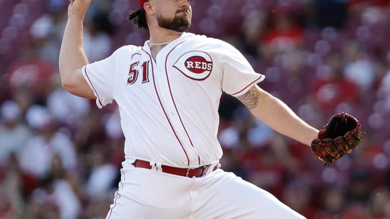 Oct 5, 2022; Cincinnati, Ohio, USA; Cincinnati Reds starting pitcher Graham Ashcraft (51) throws a pitch against the Chicago Cubs during the first inning at Great American Ball Park. Mandatory Credit: David Kohl-USA TODAY Sports