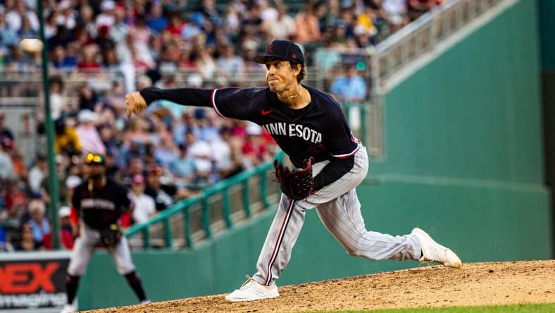 Joe Ryan of the Minnesota Twins pitches against the Boston Red Sox during a spring training game at Jet Blue Park on Wednesday, March 22, 2023. The Twins won.

Twins Win003