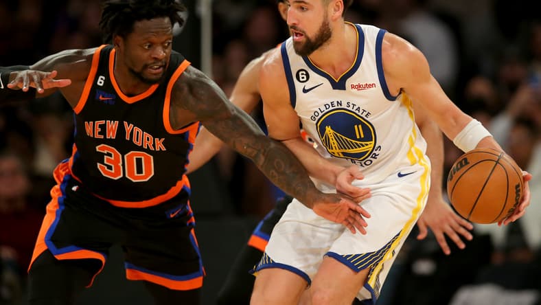 NBA: Golden State Warriors at New York Knicks