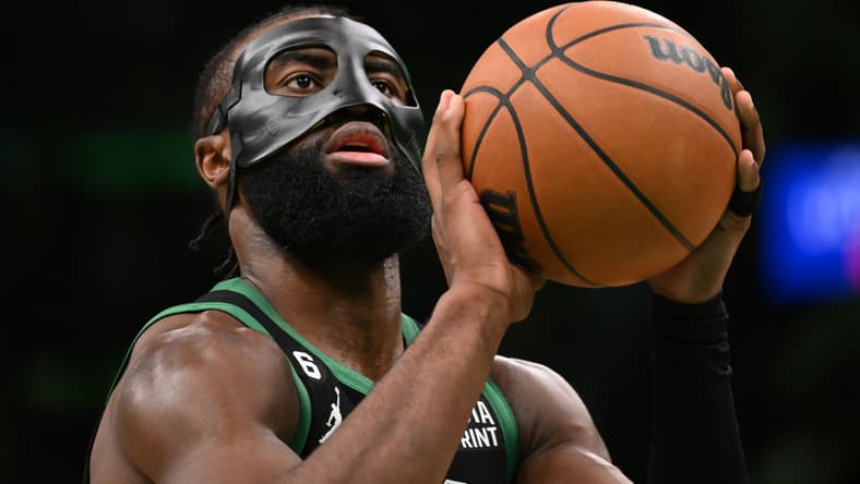boston celtics' jaylen brown freak injury