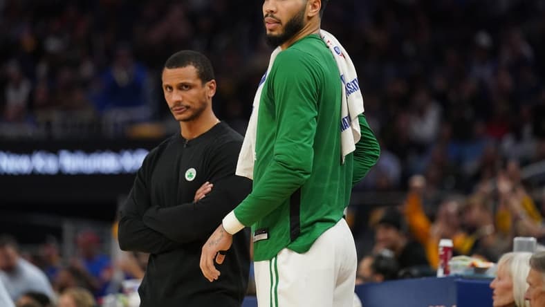 Boston Celtics forward Jayson Tatum and head coach Joe Mazzulla described the team as "disconnected" and lacking defensive identity. Mandatory Credit: Cary Edmondson-USA TODAY Sports
