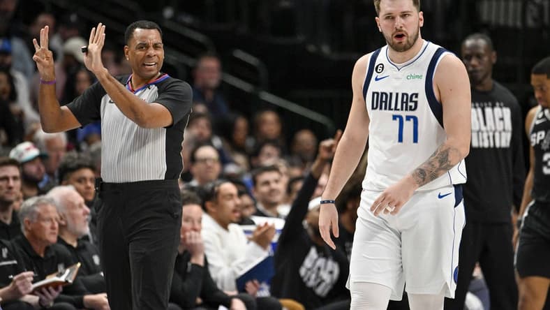 Dallas Mavericks guard Luka Doncic (77) and Timberwolves forward Karl-Anthony Towns are the headliners in the 2023 NBA Abu Dhabi Games. Mandatory Credit: Jerome Miron-USA TODAY Sports