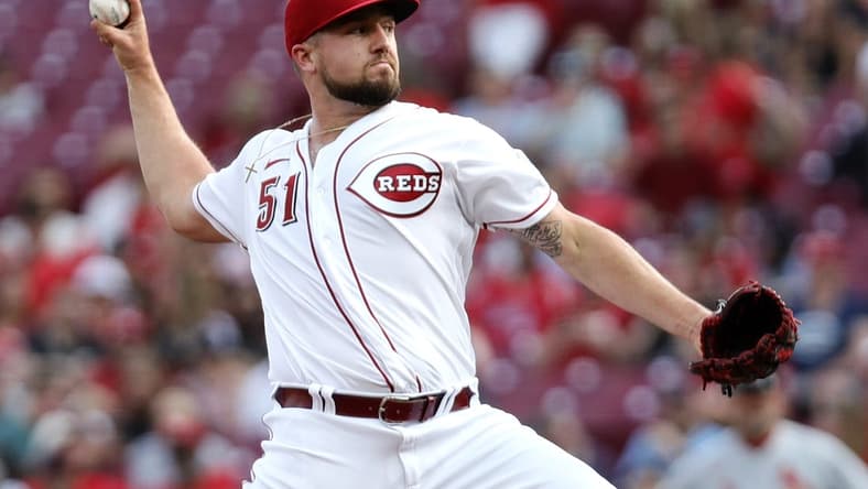 May 23, 2023; Cincinnati, Ohio, USA; Cincinnati Reds starting pitcher Graham Ashcraft (51) throws against the St. Louis Cardinals during the first inning at Great American Ball Park. Mandatory Credit: David Kohl-USA TODAY Sports