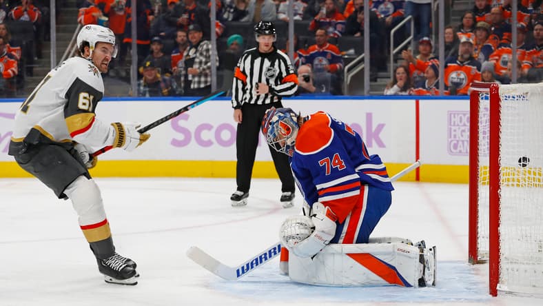 NHL: Vegas Golden Knights at Edmonton Oilers