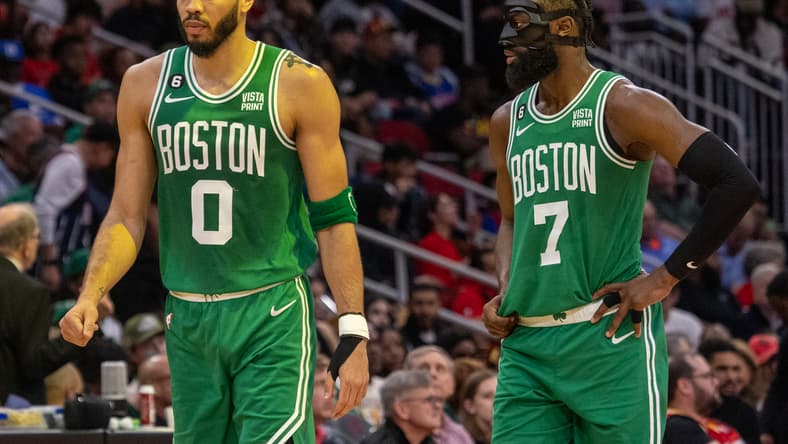 boston celtics, jaylen brown and jayson tatum