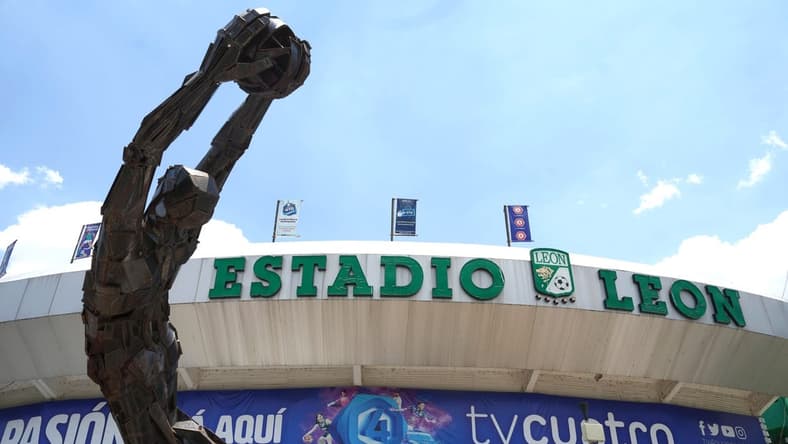 May 31, 2023; Leon, Guanajuato, Mexico; A genreal overall view of Estadio Leon, the site of the CONCACAF Champions League championship between LAFC and Club Leon. Mandatory Credit: Kirby Lee-USA TODAY Sports
