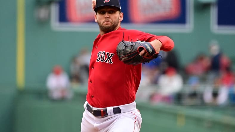 Jun 3, 2023; Boston, Massachusetts, USA; Boston Red Sox starting pitcher Kutter Crawford (50) pitches against the Tampa Bay Rays during the first inning at Fenway Park. Mandatory Credit: Eric Canha-USA TODAY Sports