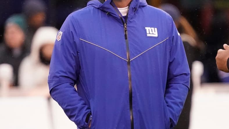 Dec 29, 2019; East Rutherford, New Jersey, USA; New York Giants head coach Pat Shurmur before the game against the Philadelphia Eagles at MetLife Stadium. Mandatory Credit: Robert Deutsch-USA TODAY Sports