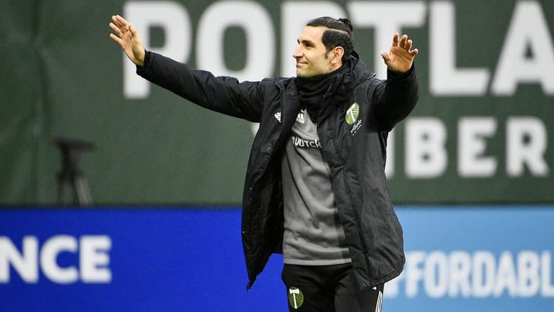 Dec 4, 2021; Portland, Oregon, USA; Portland Timbers midfielder Diego Valeri (8) acknowledges the crowd before the Western Conference Finals of the 2021 MLS Playoffs against Real Salt Lake at Providence Park. Mandatory Credit: Troy Wayrynen-USA TODAY Sports