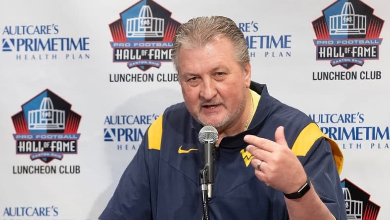 Bob Huggins at the Pro Football Hall of Fame Luncheon Club on Monday, May 8, 2023.