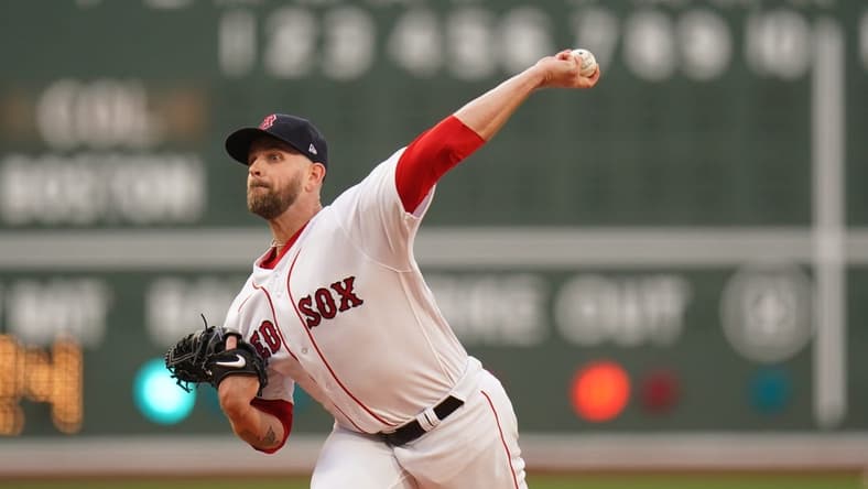 Jun 12, 2023; Boston, Massachusetts, USA; Boston Red Sox starting pitcher James Paxton (65) throws a pitch against the Colorado Rockies in the first inning at Fenway Park. Mandatory Credit: David Butler II-USA TODAY Sports