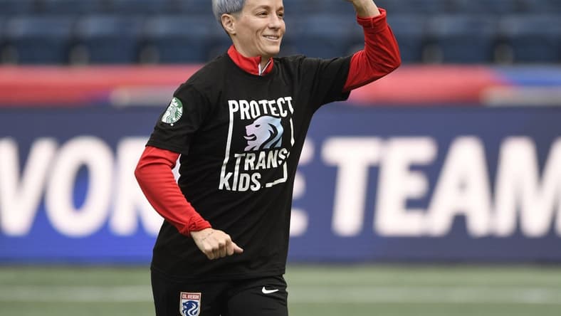 Jun 10, 2023; Seattle, Washington, USA; OL Reign forward Megan Rapinoe (15) is seen before the game against the Kansas City Current at Lumen Field. Mandatory Credit: Michael Thomas Shroyer-USA TODAY Sports